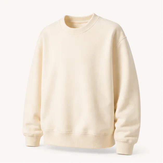Cotton Double-Knit Crewneck