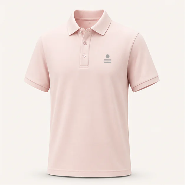 Waffle-Knit Snap Polo Shirt — 8998