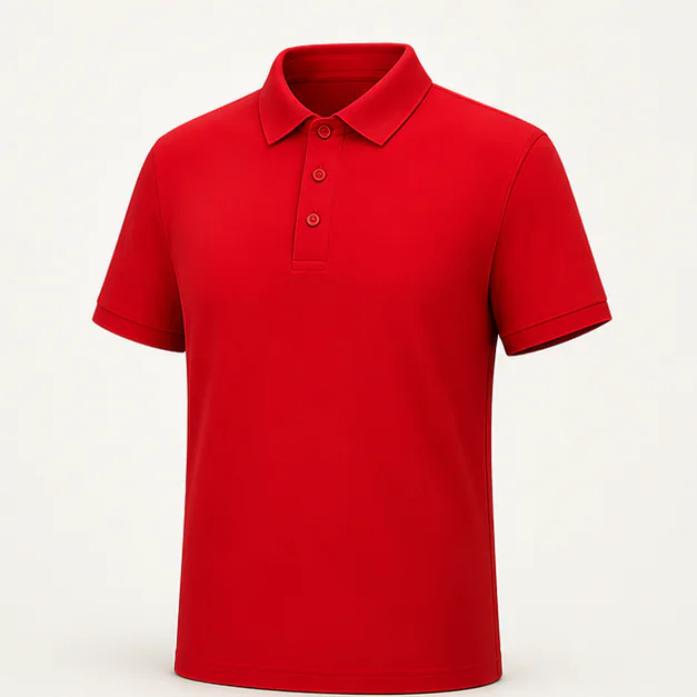 Solid Short-Sleeve Polo Shirt