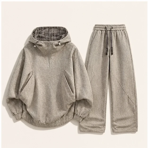 Collegiate Zip Hoodie Set