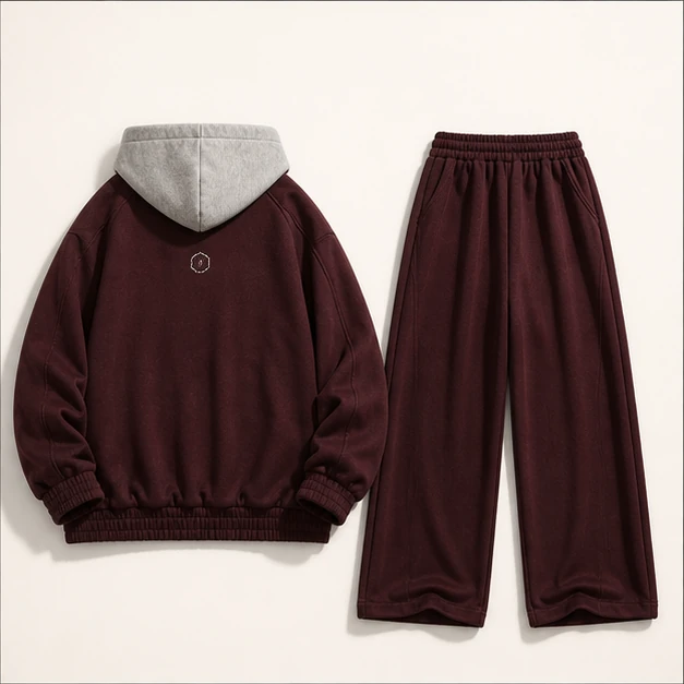 Zip Hoodie and Wide-Leg Set — 92-26007